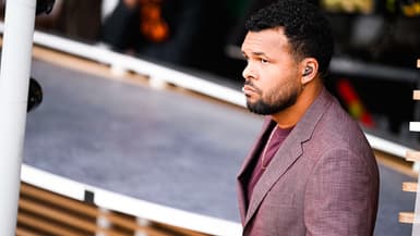 Jo-Wilfried Tsonga en consultant à Roland-Garros, 31 mai 2023