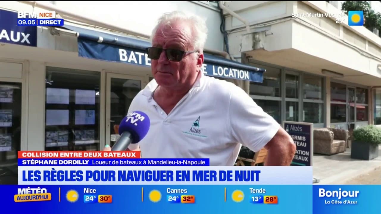 Accident entre deux bateaux à Mandelieu-la-Napoule : les règles pour naviguer en mer de nuit