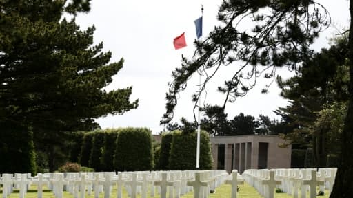 Le cimetière américain de Colleville-sur-Mer, en Normandie, le 6 juin 2020 Le cimetière américain de Colleville-sur-Mer, en Normandie, le 6 juin 2020