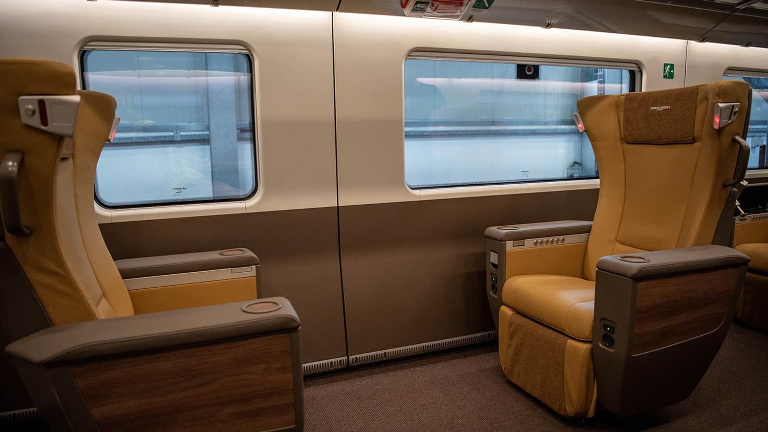L'intérieur du nouveau Frecciarossa 1000 de Trenitalia