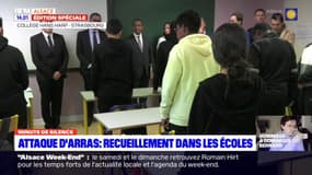 Professeur tué à Arras: la minute de silence observée au collège Hans-Arp de Strasbourg