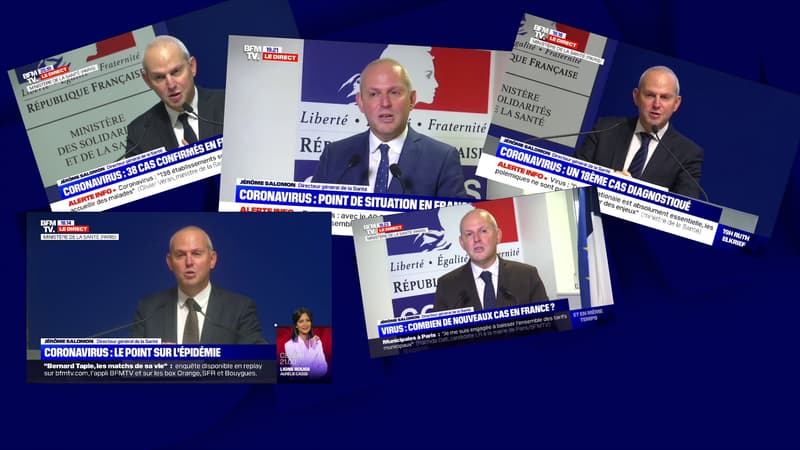 Différentes interventions de Jérôme Salomon lors des points quotidiens sur l'épidémie de Coronavirus