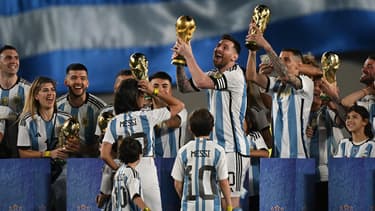 Lionel Messi et ses partenaires ont célébré leur sace mondial au stade Monumental le 23 mars 2023