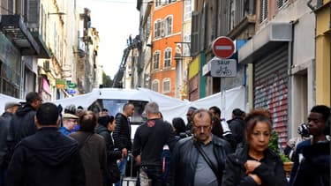Rue d'Aubagne à Marseille.