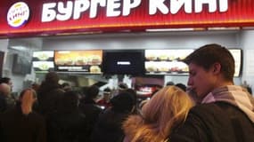 Un restaurant Burger King en Russie
