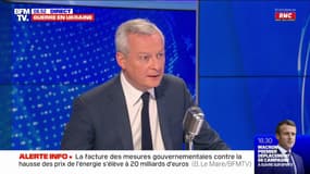 Guerre en Ukraine: "Personne ne peut évacuer quelque scénario que ce soit" estime Bruno Le Maire 