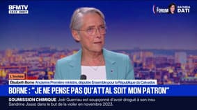 "Je ne crois pas que ce soit mon patron", déclare Élisabeth Borne à propos de Gabriel Attal