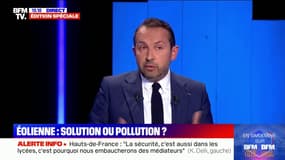 Sébastien Chenu "souhaite un référendum pour qu'il y ait un moratoire sur les éoliennes" dans les Hauts-de-France