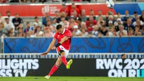 L'ouvreur gallois Dan Biggar contre les Fidji, le dimanche 10 septembre 2023