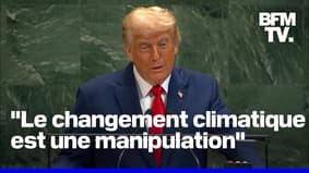 Durant son discours à l'ONU, Donald Trump qualifie le changement climatique "comme une manipulation"