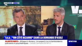 Attaque au couteau à Annecy: "C'est absurde de dire que ça a un lien avec l'Union Européenne", pour le ministre de l'Intérieur, Gérald Darmanin