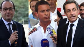 François Hollande, Manuel Valls et Nicolas Sarkozy ont été bien présents dans les médias cet été.