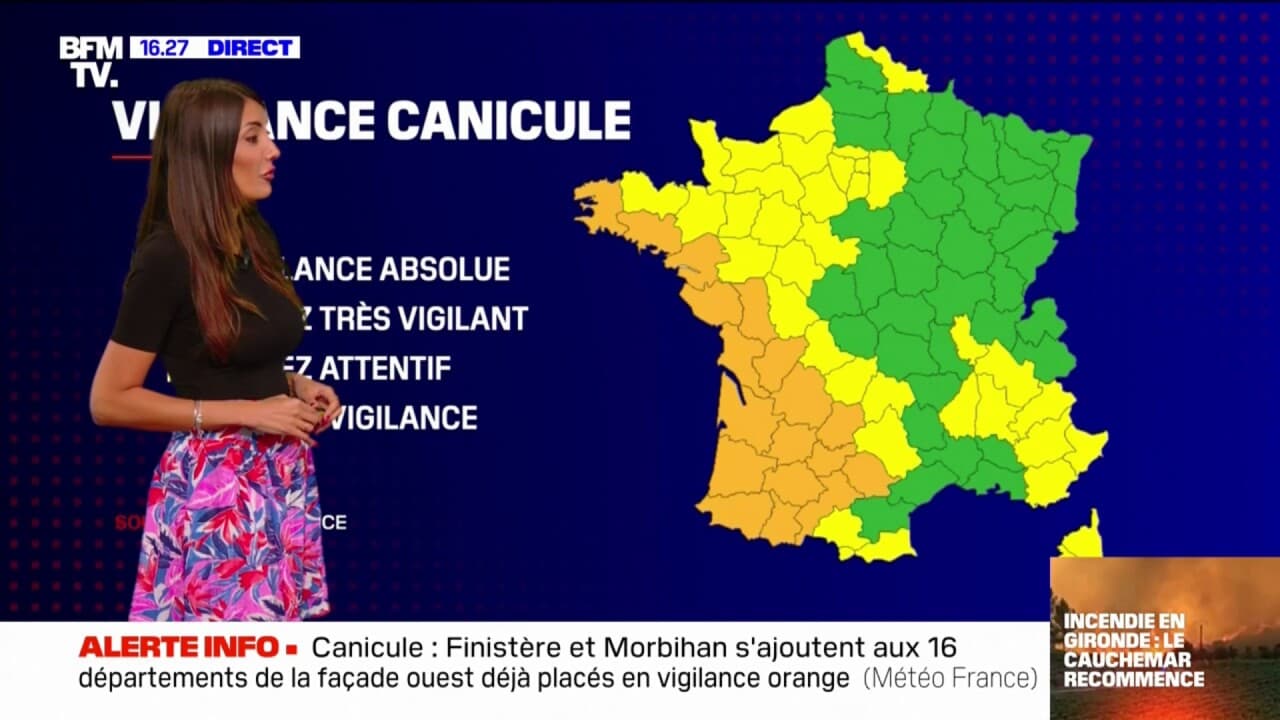 Canicule: 18 Départements Placés En Vigilance Orange Par Météo France