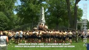 Etats-Unis: ils tentent d'escalader un obélisque... recouvert de savon