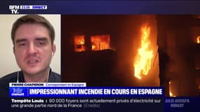 Impressionnant incendie en cours en Espagne - 22/02