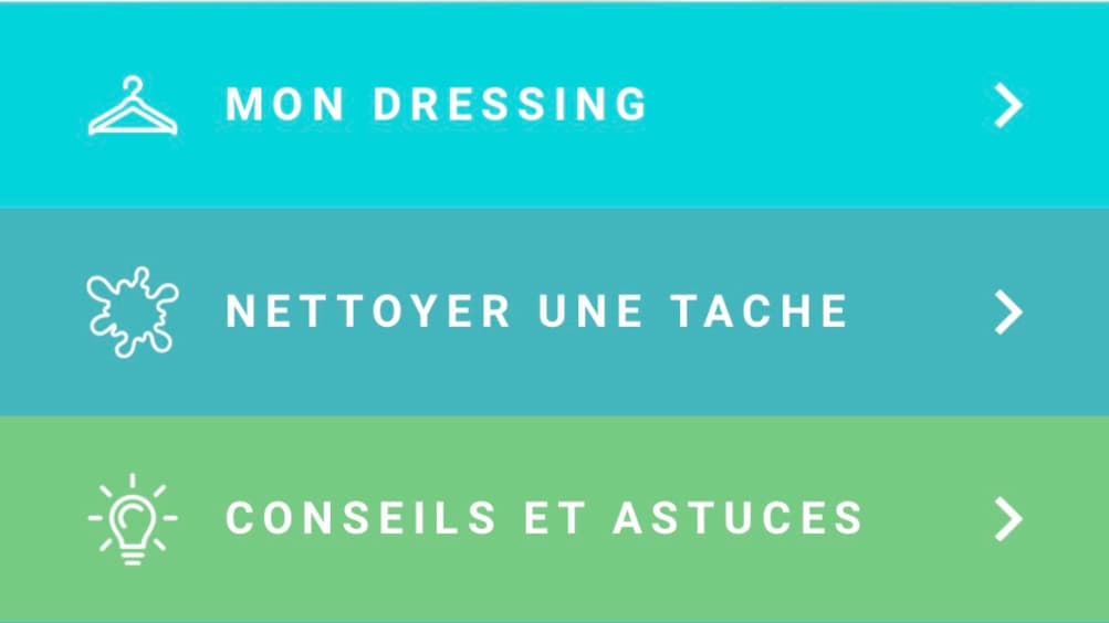 Sur l'application Mon Étiquette, il y a plusieurs fonctionnalités pour vous aiguiller dans le lavage de vos vêtements. Sur l'application Mon Étiquette, il y a plusieurs fonctionnalités pour vous aiguiller dans le lavage de vos vêtements.
