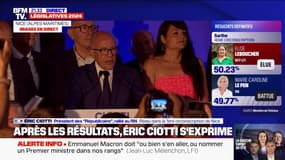 "C'est une immense satisfaction": Éric Ciotti réagit à sa réélection dans la 1ère circonscription des Alpes-Maritimes