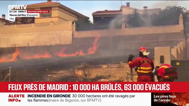 L'Espagne décrète l'état d'urgence face "au pire incendie de l'histoire" près de Madrid