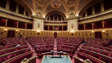 L'hémicycle du Sénat à Paris