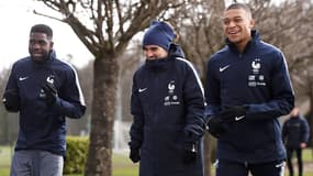 Les Bleus réunis à Clairefontaine. 