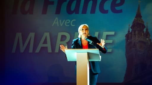 Marine Le Pen en meeting à Calais 8 juin 2017