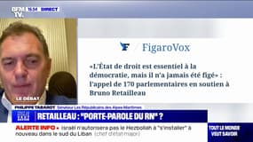 Philippe Tabarot (sénateur LR): "Bruno Retailleau est particulièrement malmené depuis qu'il est arrivé dans cette fonction de ministre de l'Intérieur"