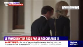 Emmanuel et Brigitte Macron sont arrivés à Buckingham Palace