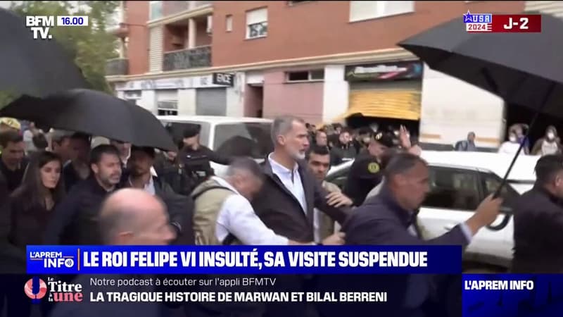 Inondations meurtrières en Espagne: la visite chaotique du roi Felipe VI auprès des sinistrés