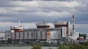 La centrale nucléaire de Pivdennooukraïnsk, l'une des centrales déconnectées après les dernières frappes russes, le 20 septembre 2022.