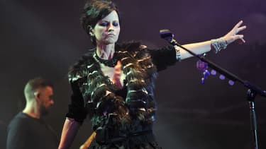 Dolores O'Riordan à Cognac en juillet 2007.