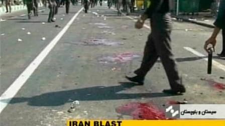 A Chabahar, près de la frontière avec le Pakistan, où un double attentat suicide revendiqué par un groupe sunnite a fait une quarantaine de morts et une centaine de blessés mercredi devant une mosquée chiite dans le sud-est de l'Iran. /Image diffusée le 1