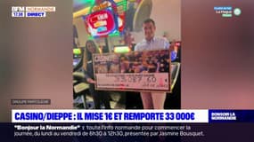 Seine-Maritime: un joueur mise un euro au casino de Dieppe et remporte 33.000 euros