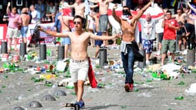 Des supporters anglais lors des incidents à Marseille en 2016