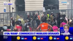 Dégradations et face-à-face violent entre syndicalistes et force de l'ordre à Lyon