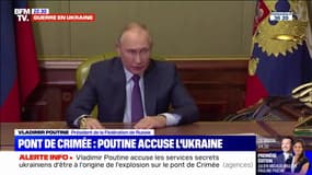 Explosion sur le pont de Crimée: Vladimir Poutine sort du silence et accuse les services spéciaux ukrainiens "d'acte de terrorisme"