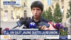 Présent à Matignon, le gilet jaune Jason Herbert dénonce "des pressions de la part d'autres gilets jaunes"