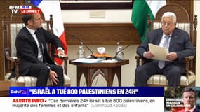 Mahmoud Abbas (président de l'Autorité palestinienne): "Nous demandons un cessez-le-feu total"