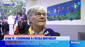 Pour la la fille de Denise Domenach, qu'une école lyonnaise porte le nom de sa mère "a du sens"