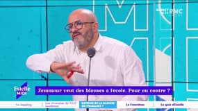 Retour de la blouse en primaire ? "Ce n'est pas la blouse qui va régler le problème d’autorité et d’inégalité à l'école" pense Benjamin Amar.