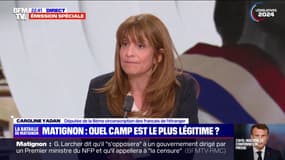 Caroline Yadan (Renaissance): "S'il y a des ministres issus de la France insoumise, alors il y aura une motion de censure"