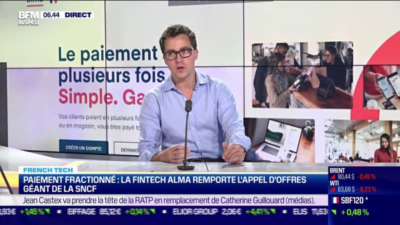 Paiement fractionné: la fintech Alma remporte l'appel d'offres géant de la SNCF