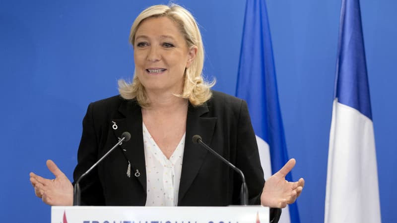 Marine Le Pen se félicite ce dimanche du score du FN aux élections départementales. 