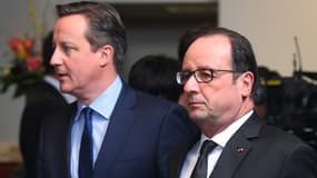 François Hollande et David Cameron, le 19 mars 2015.