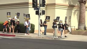 Les acteurs d'Hollywood manifestent à Los Angeles