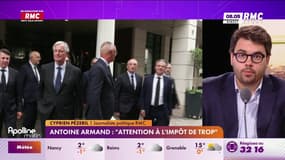 Antoine Armand alerte Michel Barnier sur ce qui pourrait être "l'impôt de trop"