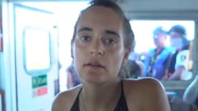 Carola Rackete avait été arrêtée après avoir accosté de force à Lampedusa. - HO / Sea Watch / AFP