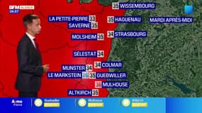 Météo Alsace: journée encore chaude avec un risque d'orage ce mardi, 36°C attendus à Mulhouse, 34°C à Strasbourg et Colmar