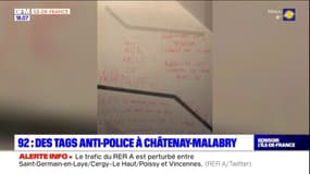 Hauts-de-Seine: des tags anti-police à Châtenay-Malabry