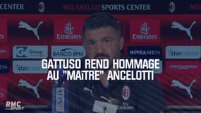 Gattuso rend hommage au "maître" Ancelotti, "personne ne peut en dire du mal"