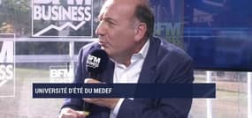 Pierre Gattaz, président du Medef, réagit à la démission d'Emmanuel Macron